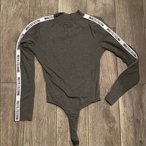 Long sleeve thong bodysuit